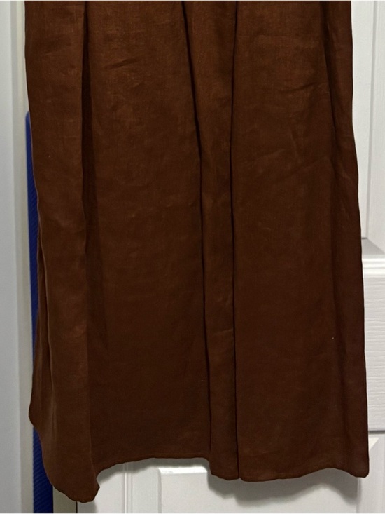 Wilfred Rust-Brown Smocked Strap Dress - Picture 4 of 4